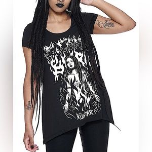 Killstar burn🔥 black lace up top